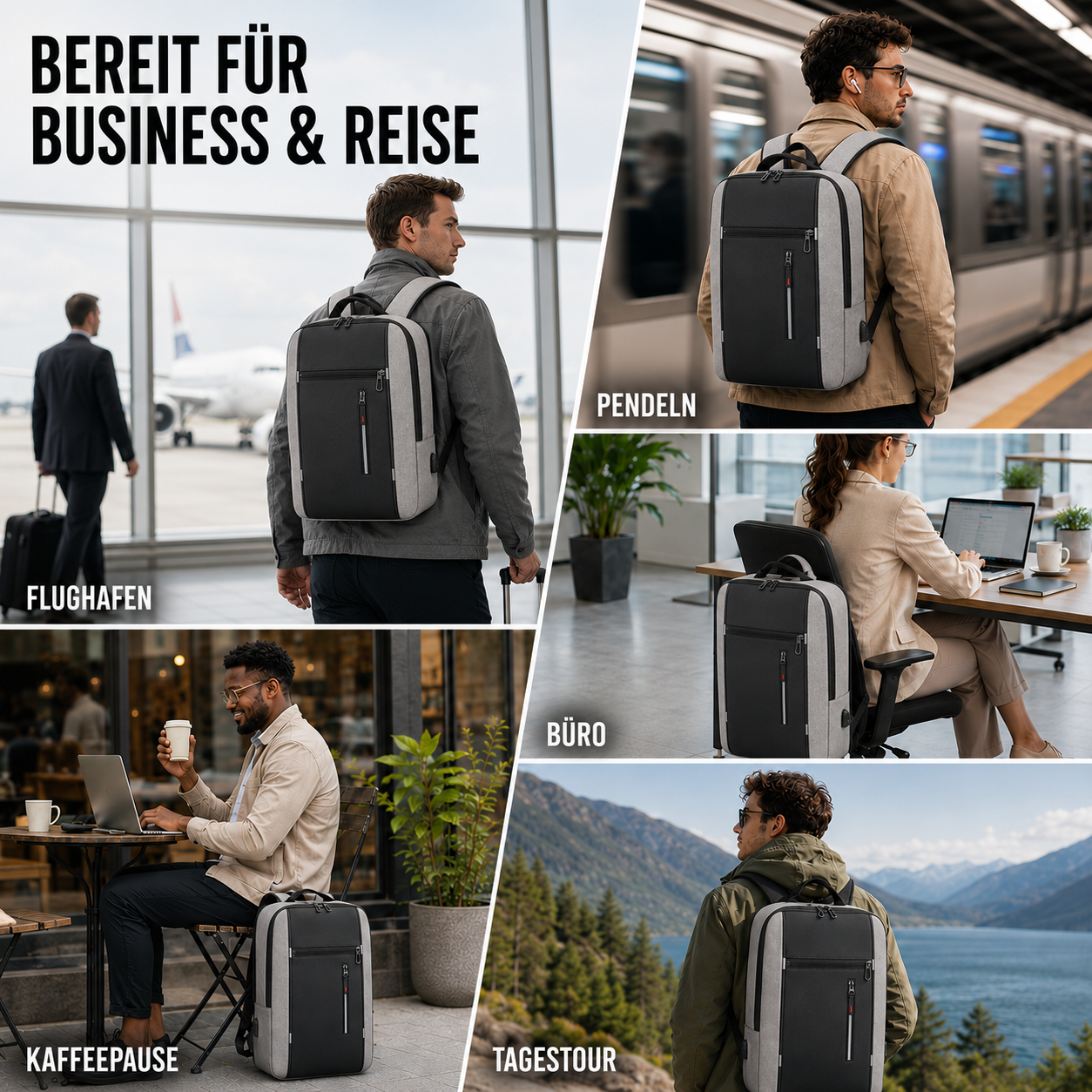 Nordspur | Spritzwassergeschützter Business-Rucksack