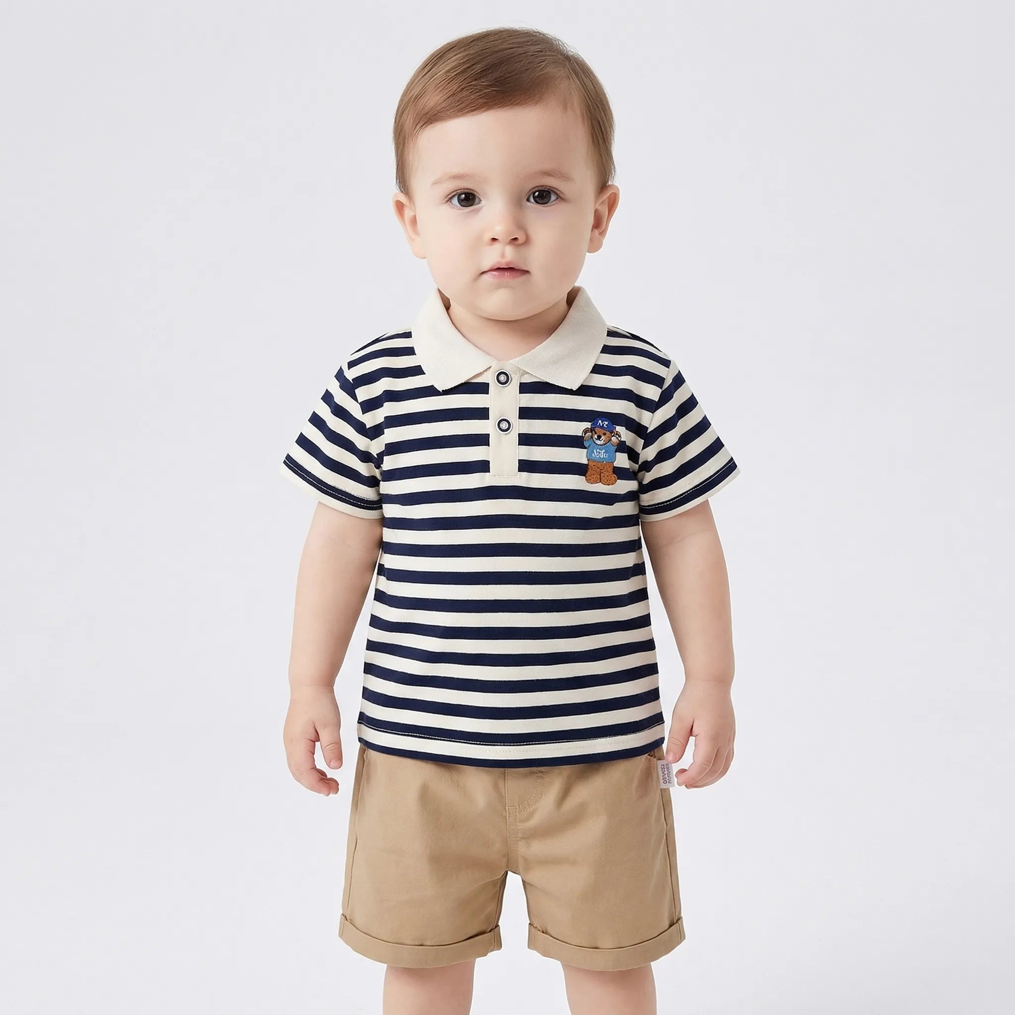 Baby Sommer Set Jungen T-Shirt Shorts Cartoon Print atmungsaktiv