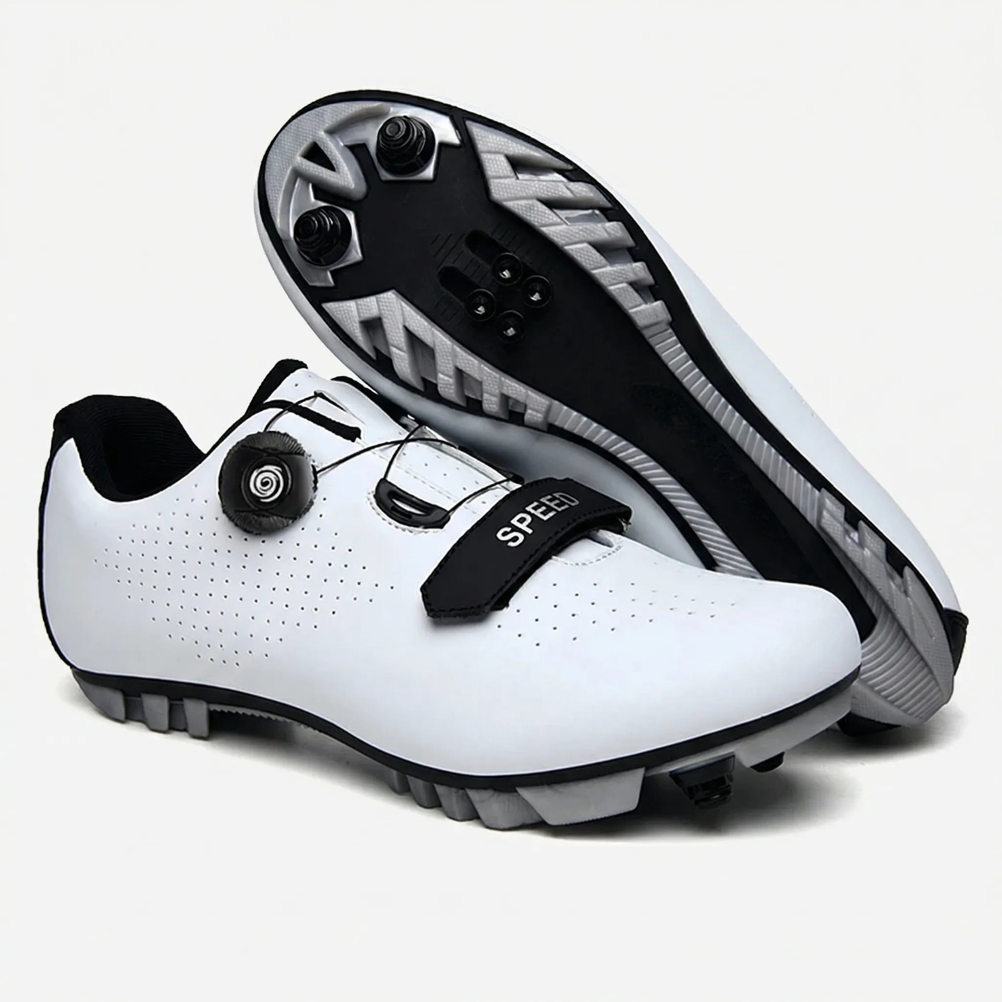 MTB-Rennradschuh selbstsperrend flache Sohle atmungsaktiv