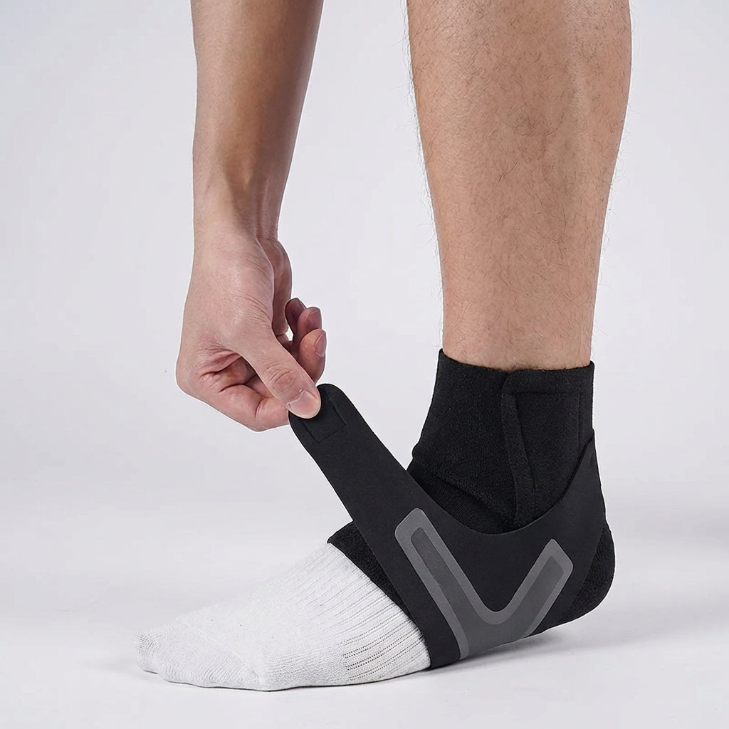 Verstellbare Knöchelbandage für Sport und Alltag, bietet Stabilität und Kompression