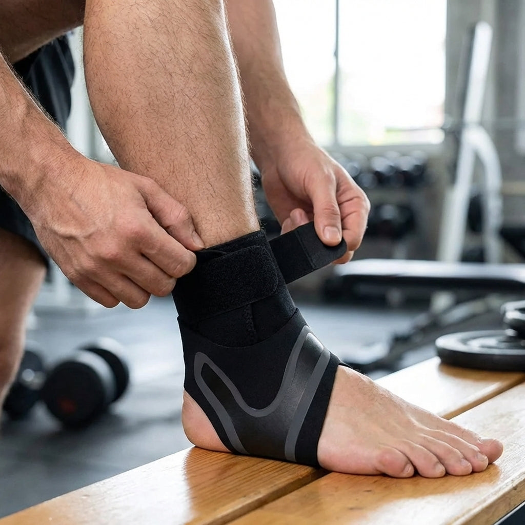 Verstellbare Knöchelbandage zur Stabilisierung beim Sport und im Alltag