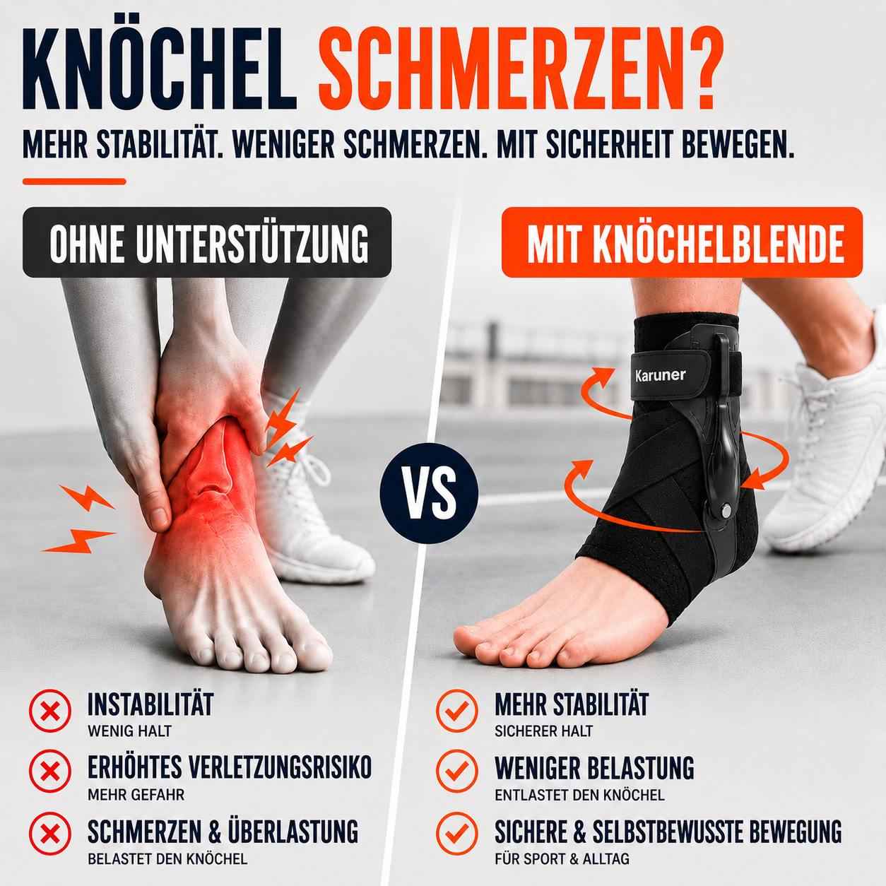 Nordspur | Stabilynx Knöchelstabilisator mit niedrigem Profil