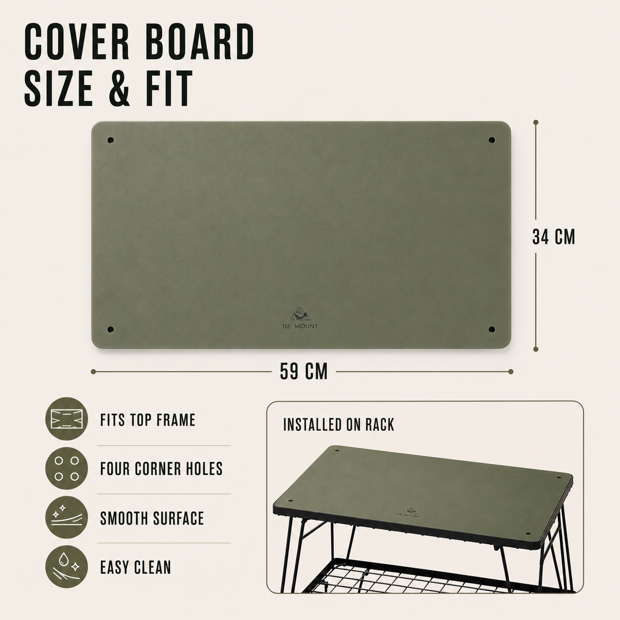 Nordspur | Stackly Klappbarer Stapelbarer Outdoor-Campingtisch