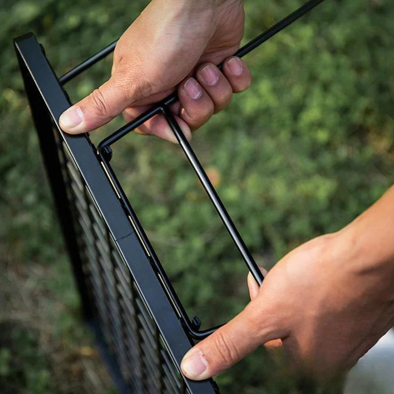 Klappbarer Campingtisch stapelbar Outdoor Eisendraht