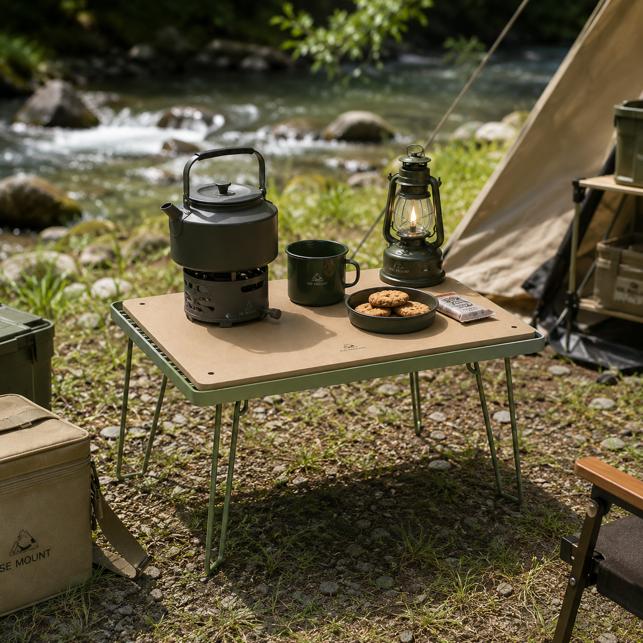 Nordspur | Stackly Klappbarer Stapelbarer Outdoor-Campingtisch
