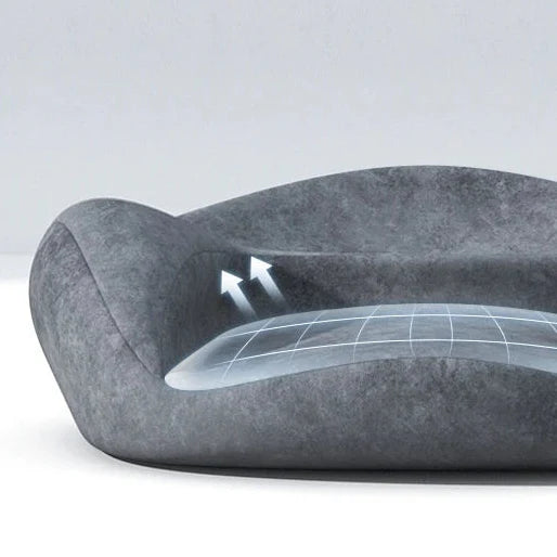 Ergonomisches Meditationskissen U-Form mit Memory-Füllung Yoga