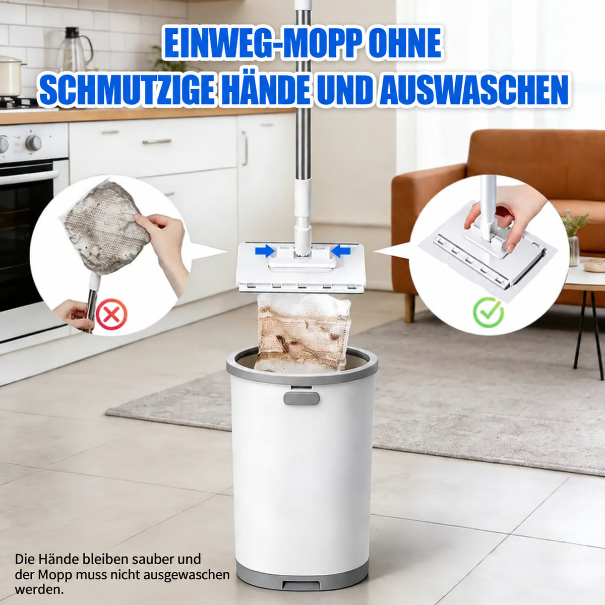 Nordspur | Stoff-Klemmmopp für jedes Material