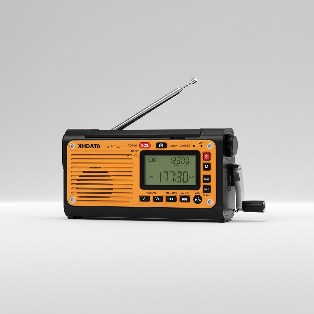 Tragbares Notfall-Wetter-Radio mit Telefonladung und Taschenlampe