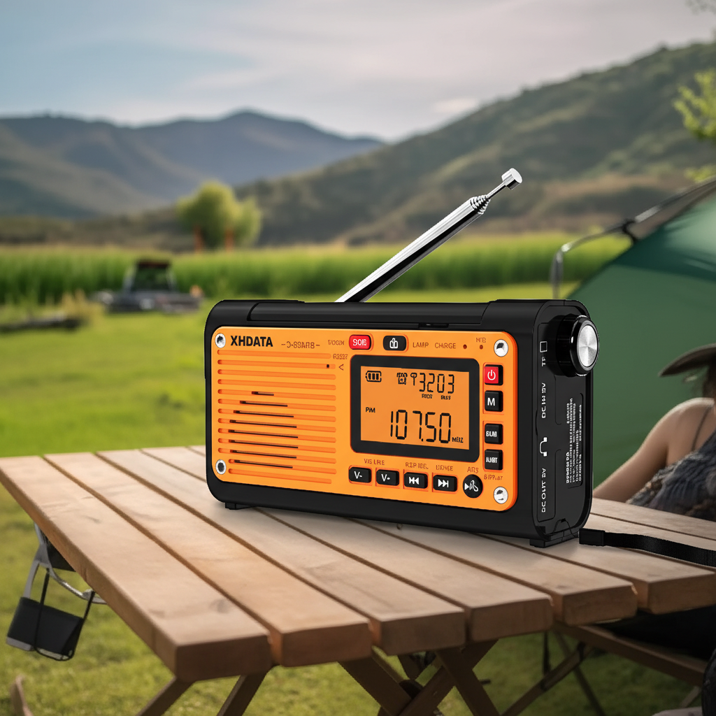 Tragbares Notfall-Wetter-Radio mit Telefonladung und Taschenlampe