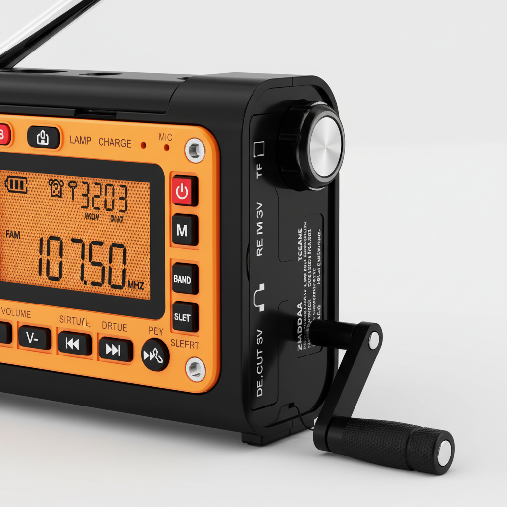 Tragbares Notfall-Wetter-Radio mit Telefonladung und Taschenlampe