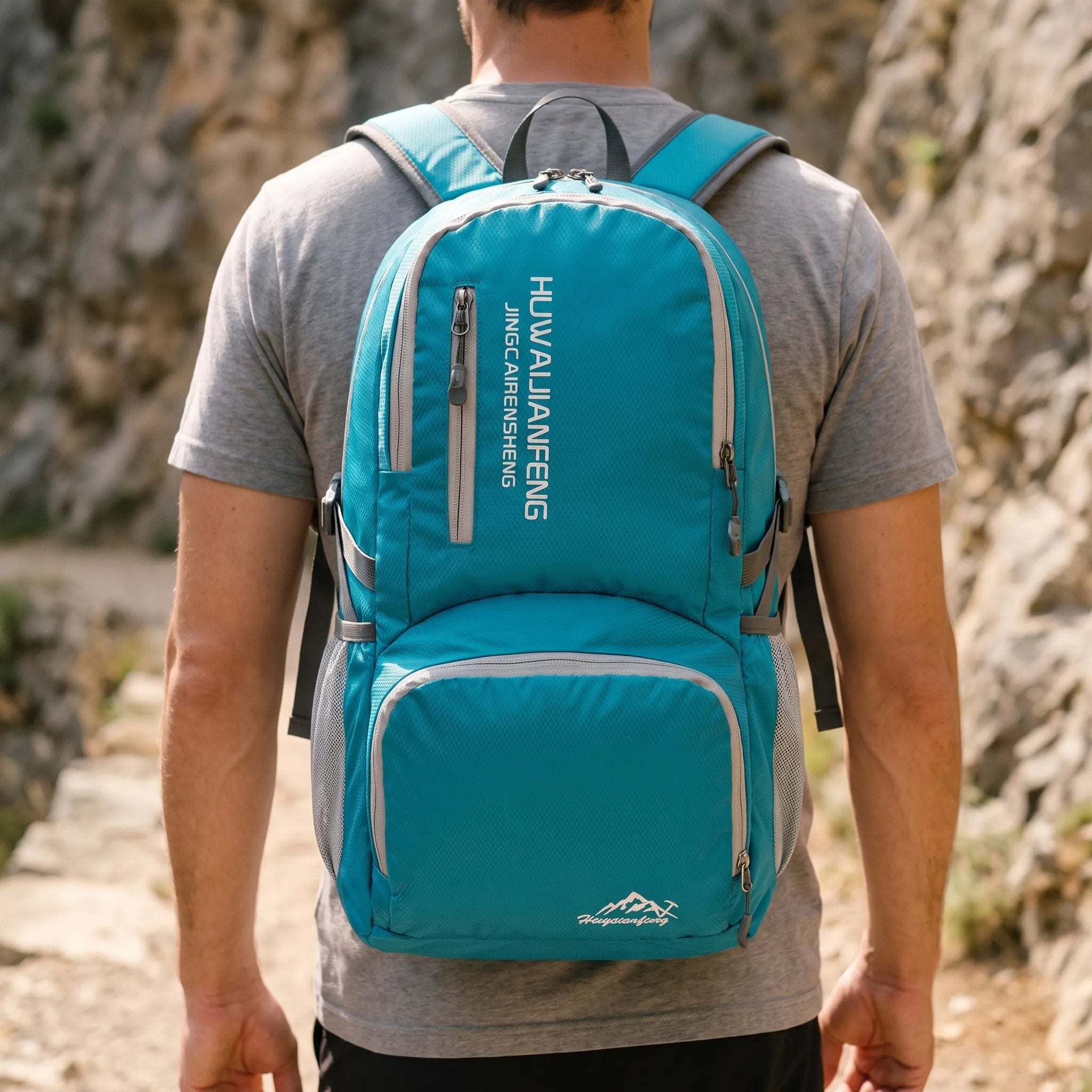 Faltbarer Reiserucksack 28L mit wasserabweisender Oberfläche