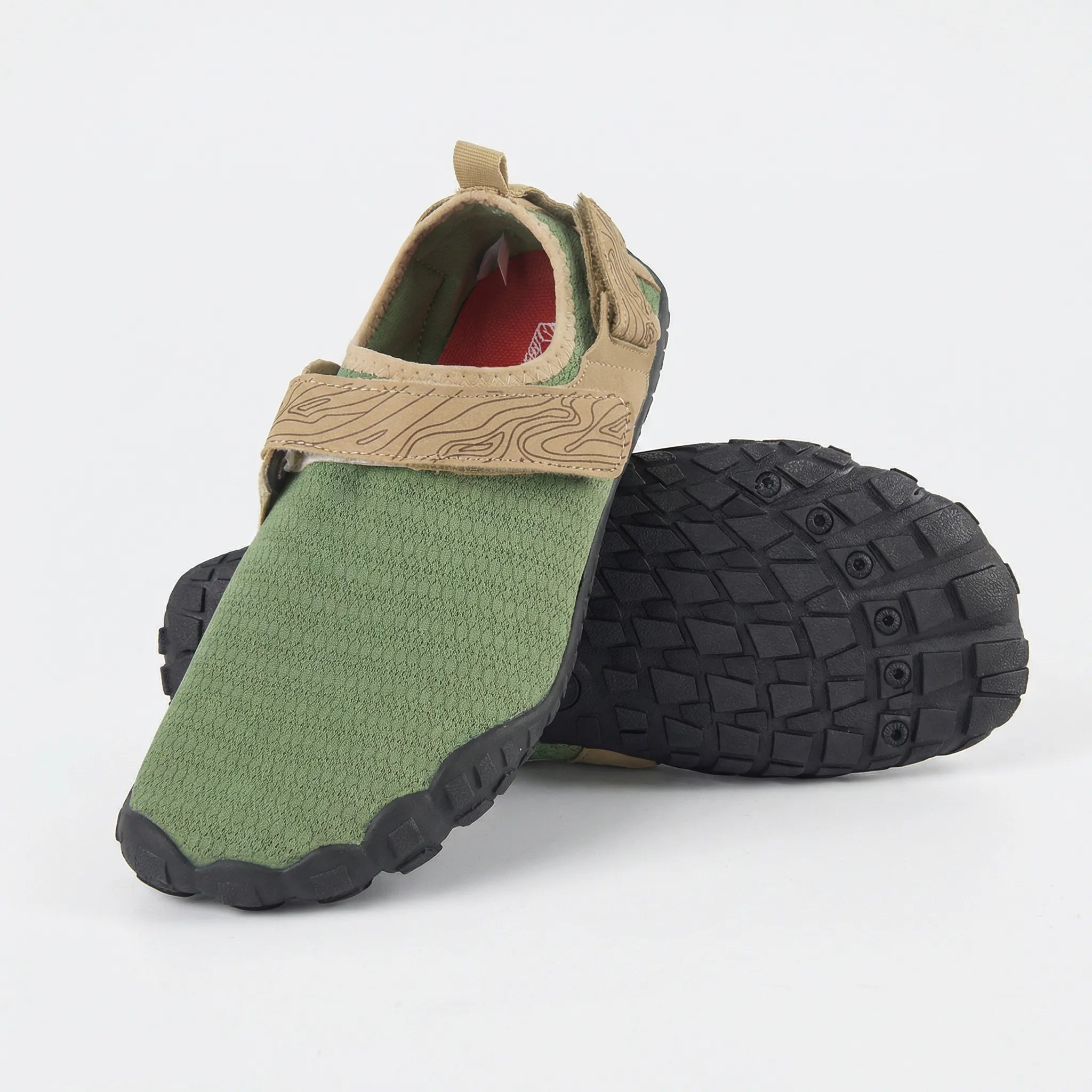 Wasserschuhe rutschfest schnelltrocknend mit Mesh-Obermaterial und Klettverschluss