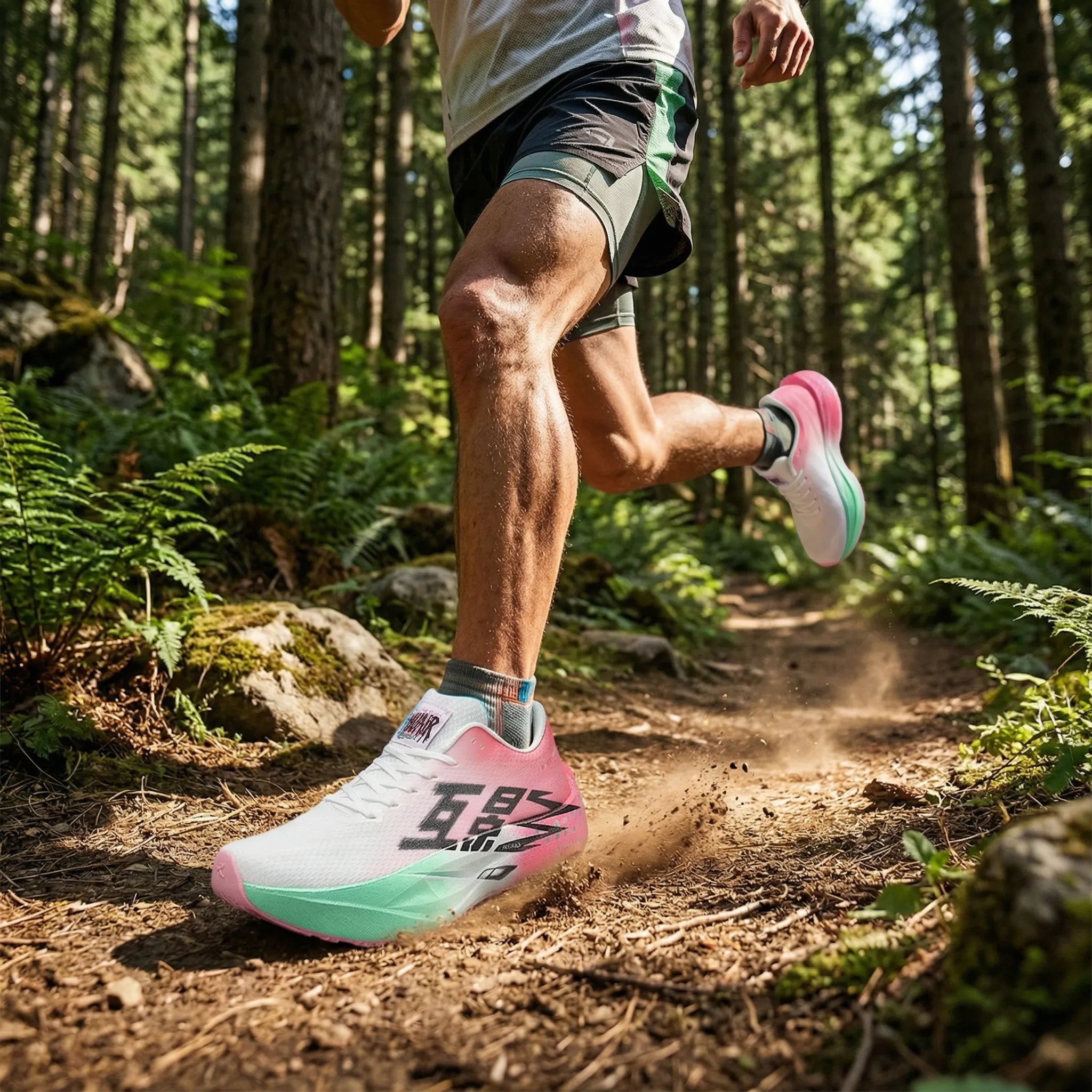 Marathon-Laufschuh mit atmungsaktivem Mesh, rutschfester Sohle, federleichte Konstruktion