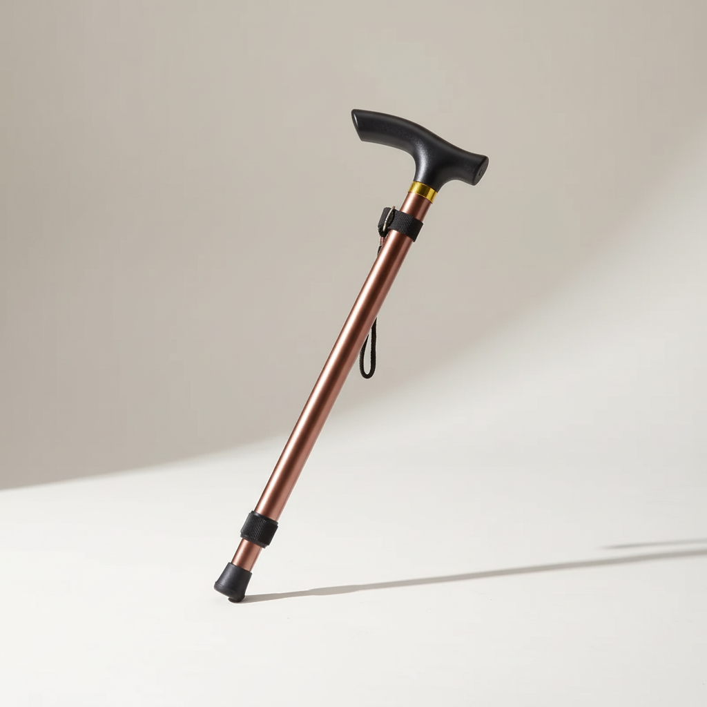 Klappbarer Teleskop-Wanderstock leicht ergonomisch