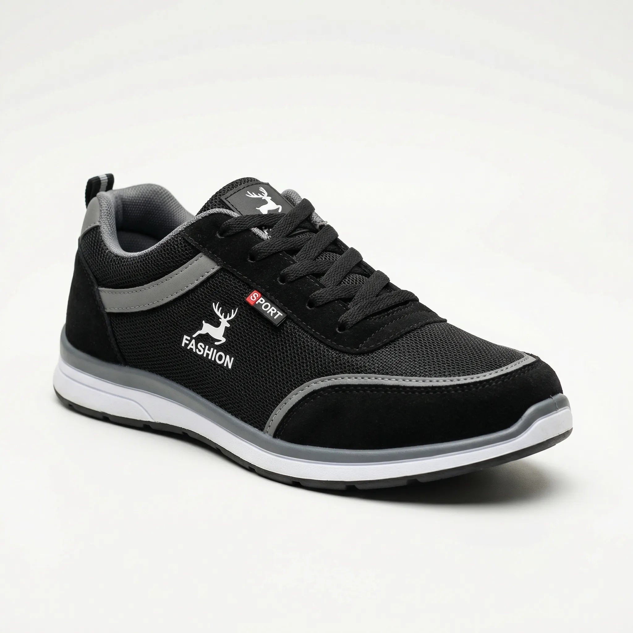 Herren Slip-On Gehschuhe mit rutschfester Sohle und Fußgewölbestütze