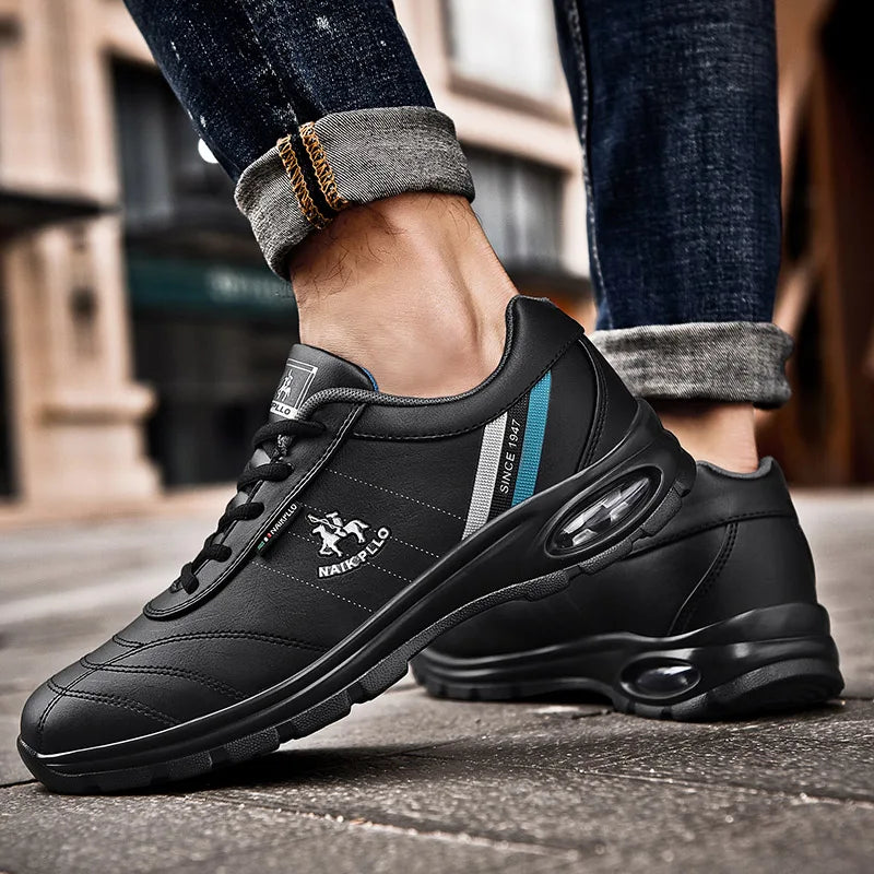 Herren Trainingsschuh luftgepolstert Schnürschuh Freizeitschuh