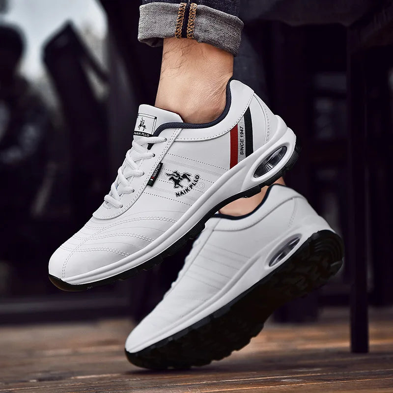 Herren Trainingsschuh luftgepolstert Schnürschuh Freizeitschuh