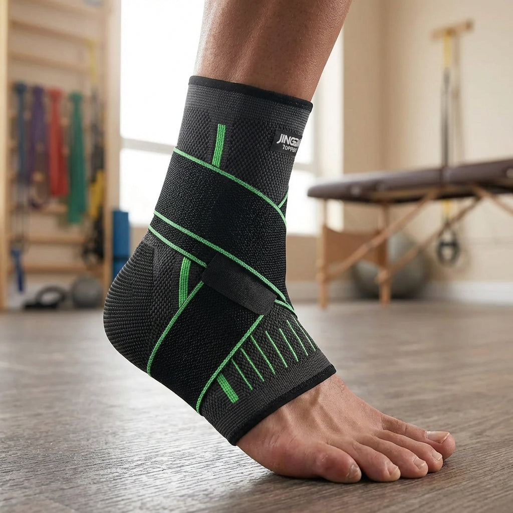 Verstellbare Knöchelbandage mit Kompression für Sport und Alltag