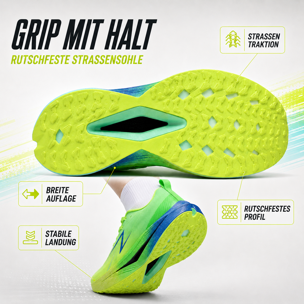 Nordspur | Stridovex Leichte Laufschuhe mit Kohlefaserplatte