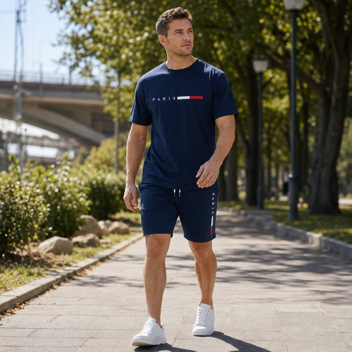 Nordspur | Strydex Kurzarm-Crew-Neck-Trainingsanzug-Set