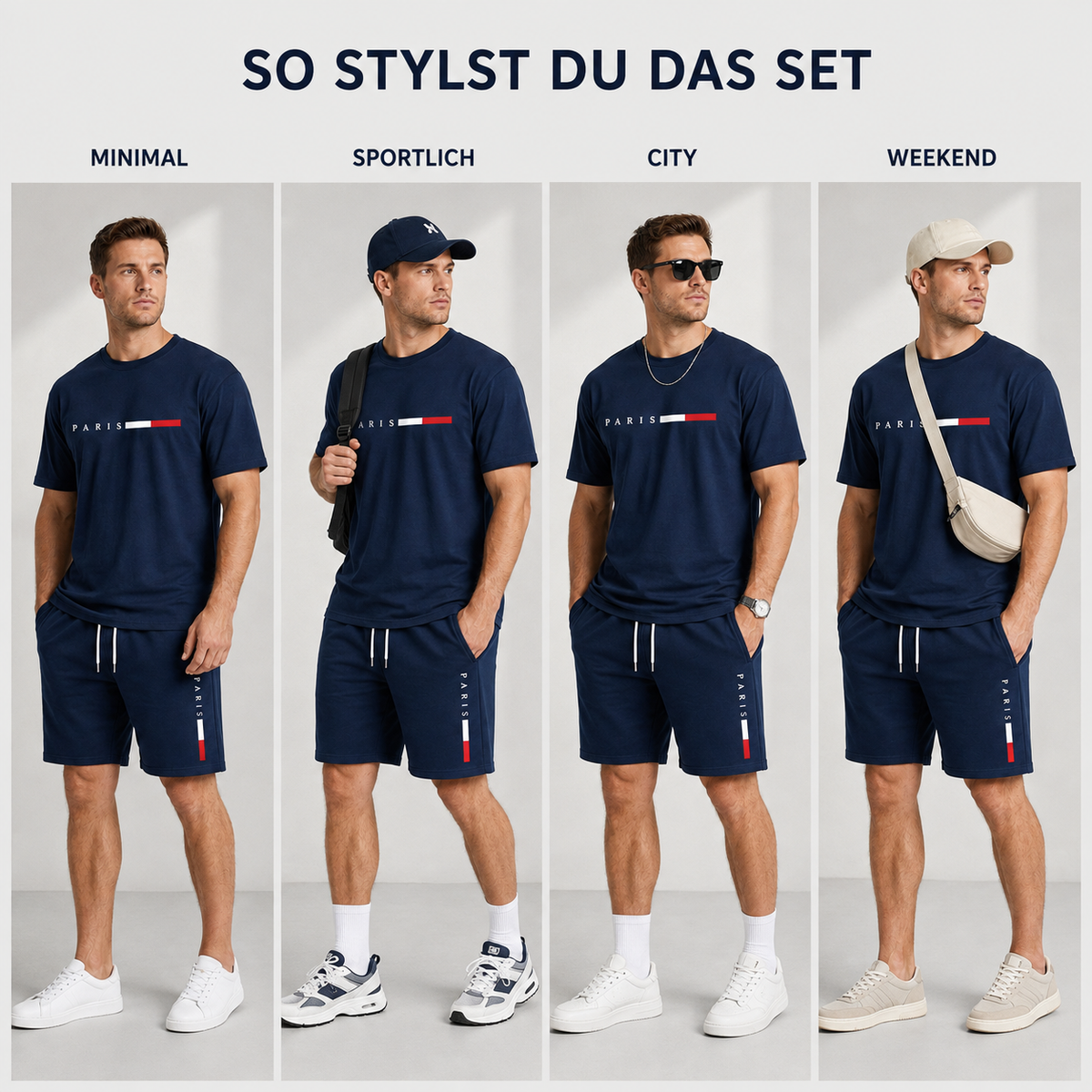 Nordspur | Strydex Kurzarm-Crew-Neck-Trainingsanzug-Set