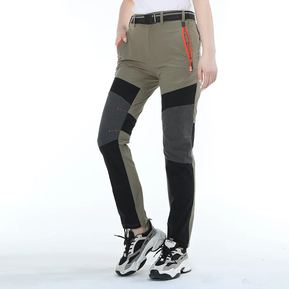 Damen Wanderhose Ripstop wasserabweisend schnelltrocknend verstärkte Knie