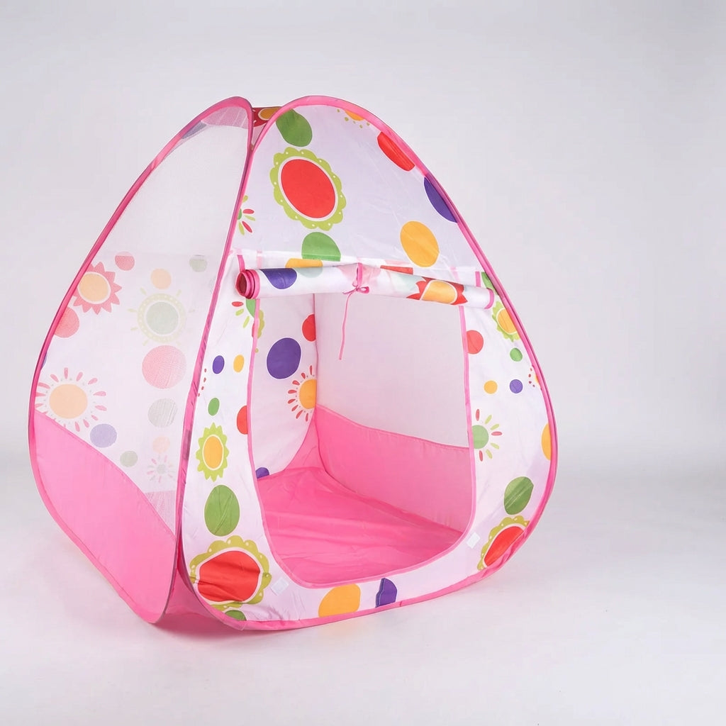 Kinder Pop-up-Spielzelt mit Sonnenblumenmuster und gepolstertem Boden