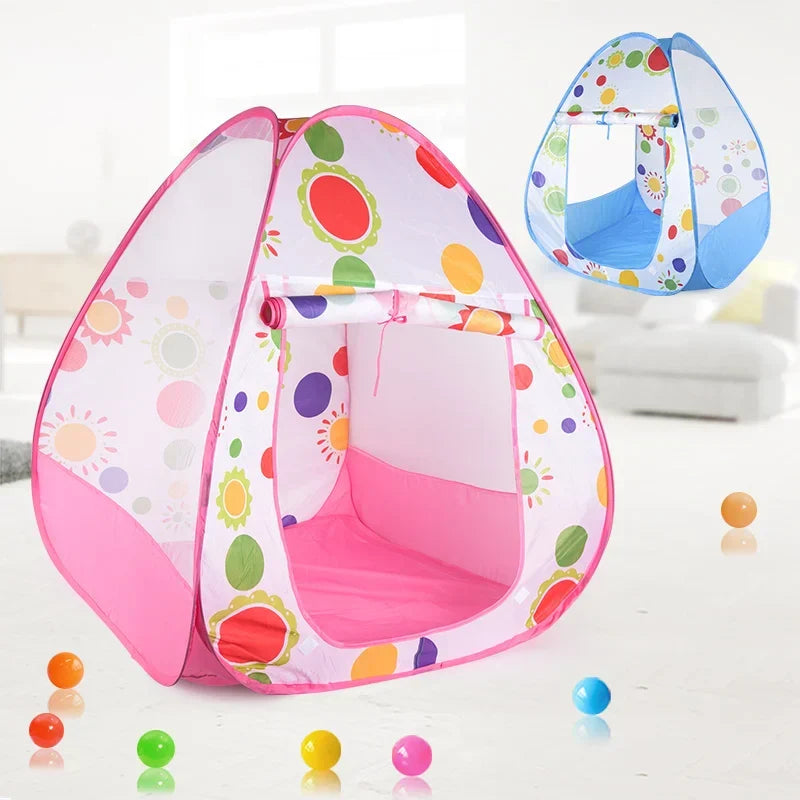 Kinder Pop-up-Spielzelt mit Sonnenblumenmuster und gepolstertem Boden