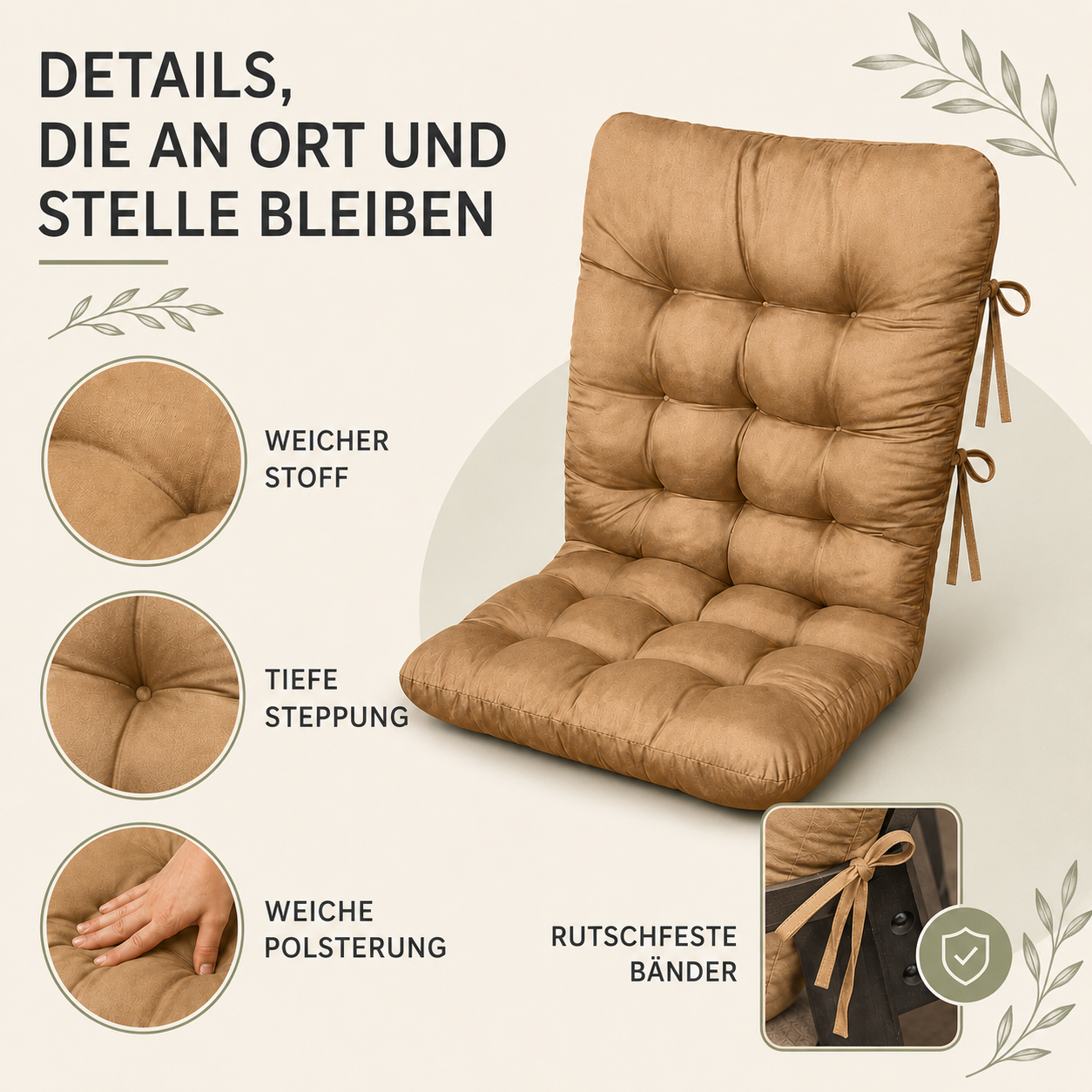 Nordspur | Sunlaxia Gesteppte Liegenauflage