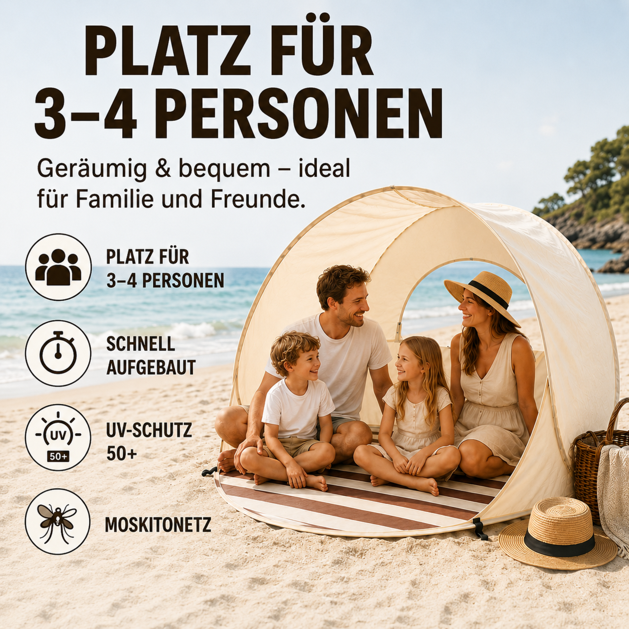 Nordspur | Sunverra Pop-Up Strandmuschel