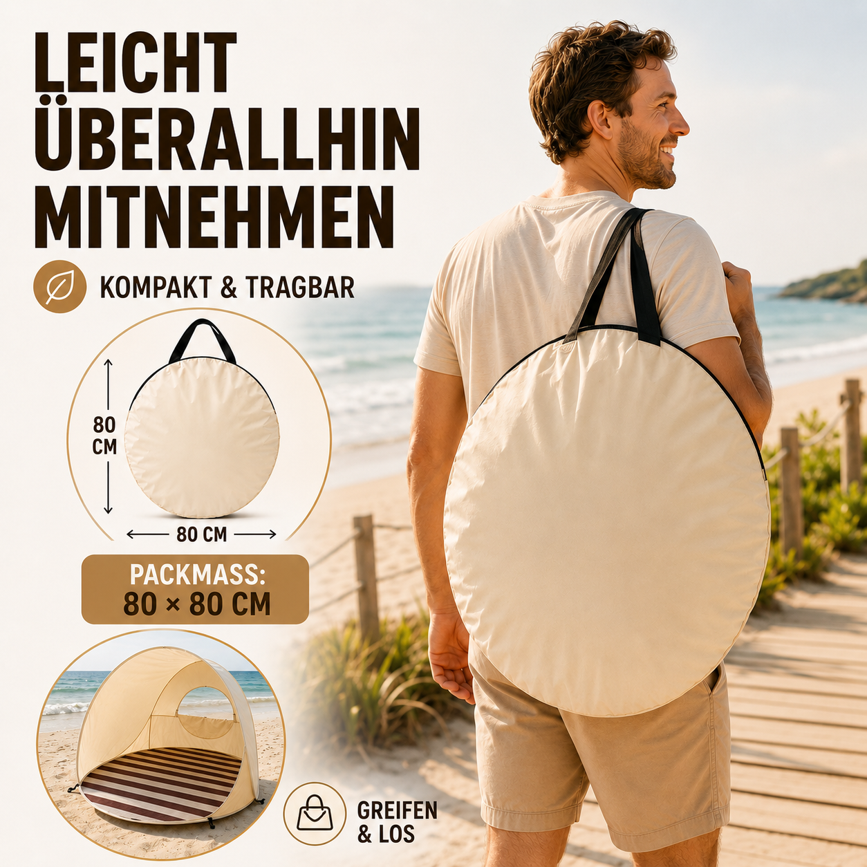 Nordspur | Sunverra Pop-Up Strandmuschel