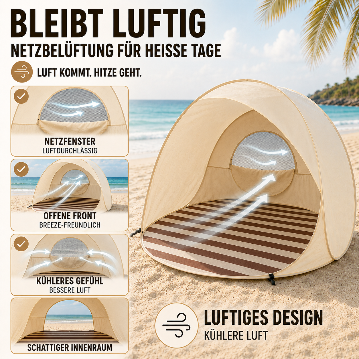 Nordspur | Sunverra Pop-Up Strandmuschel