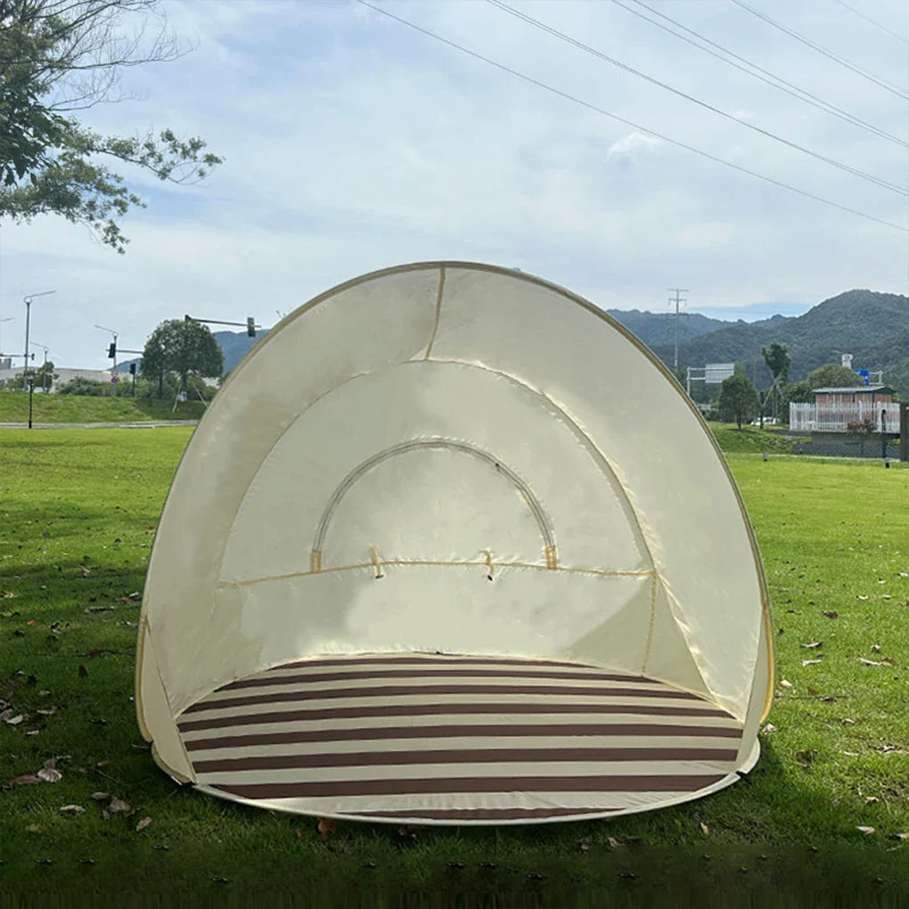 Pop-Up Strandmuschel Sonnenschutz UV-Schutz für 3-4 Personen