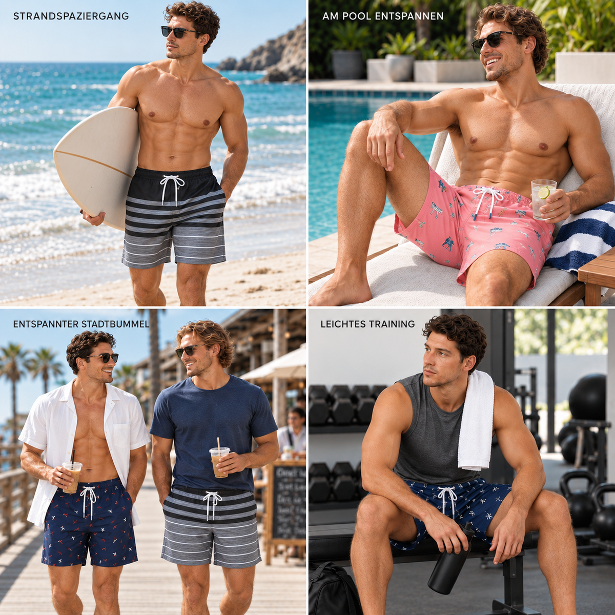 Nordspur | Surfello Herren Kurze Badehose
