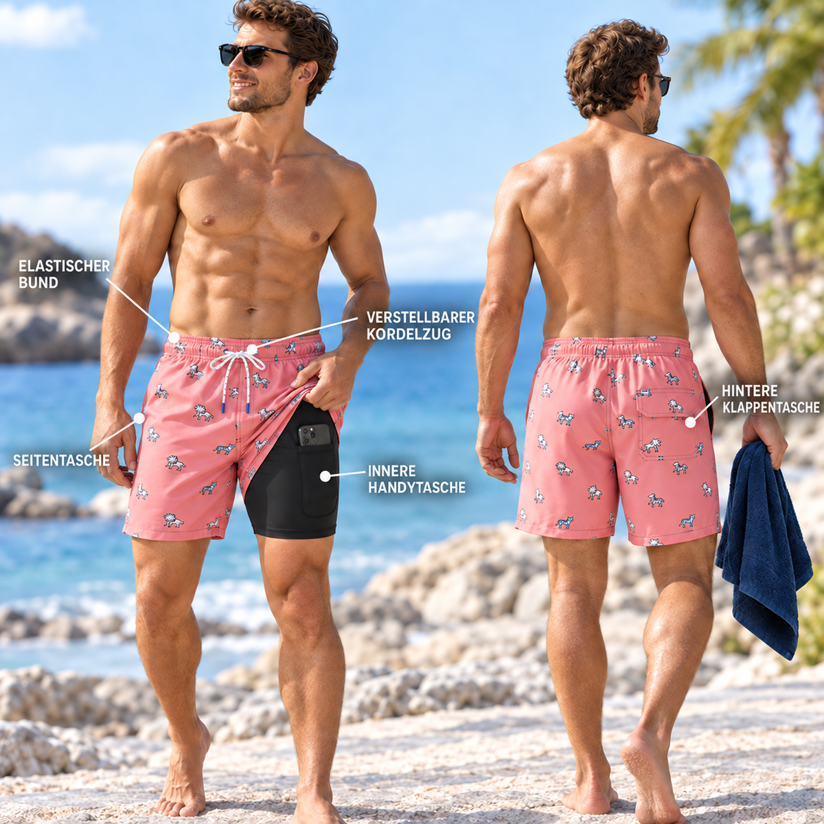 Nordspur | Surfello Herren Kurze Badehose