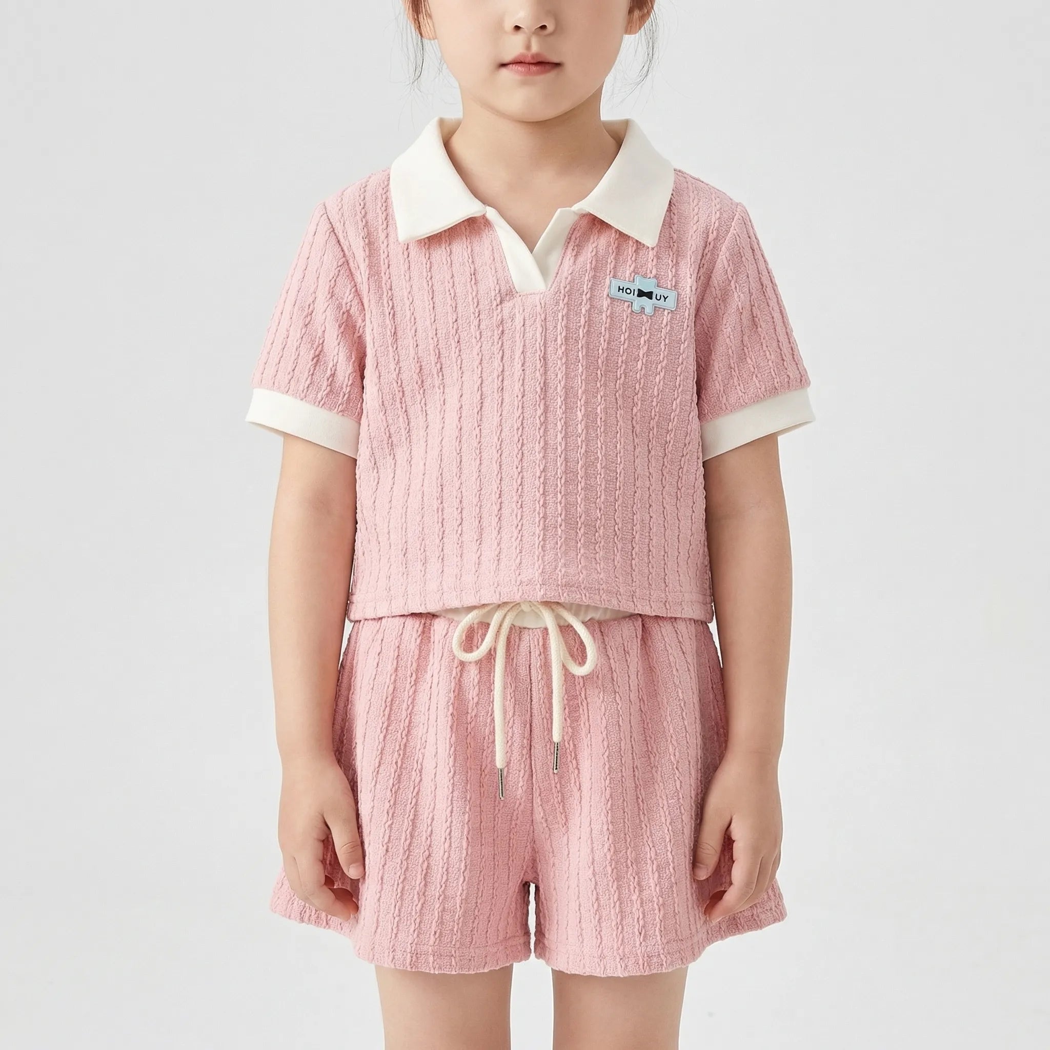 Mädchen Sommer Set Poloshirt und Shorts für Kinder