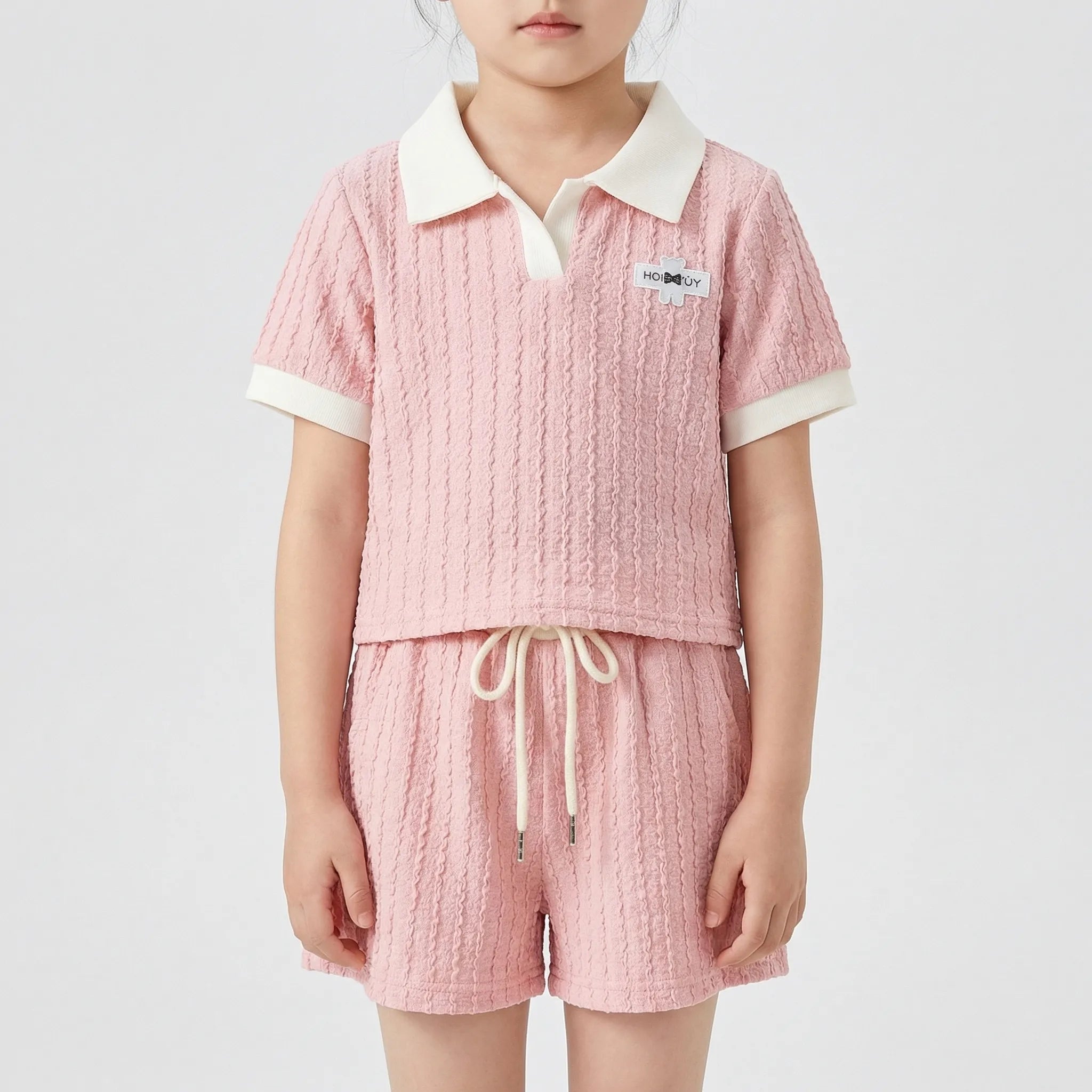 Mädchen Sommer Set Poloshirt und Shorts für Kinder