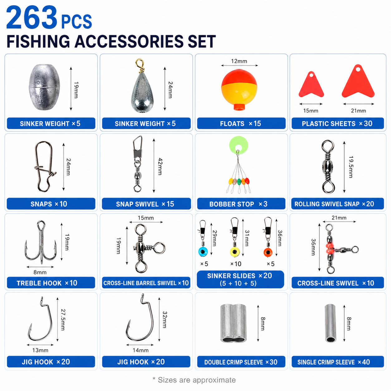 Nordspur | Tacklevex 263-teiliges komplettes Angelgerät-Set