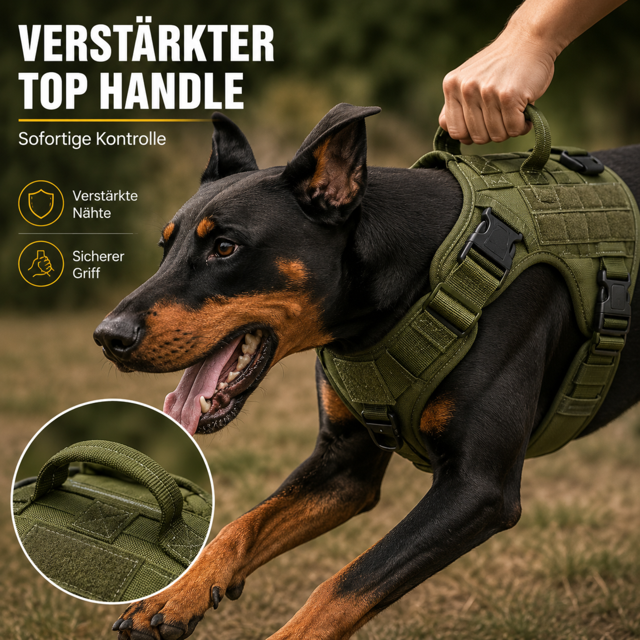 Nordspur | Tacticanine Militär-Stil Taktisches Hundegeschirr-Set