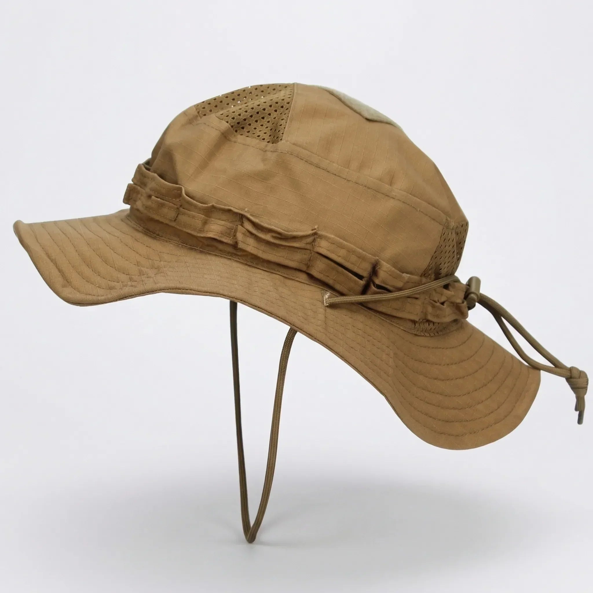 Taktischer Bucket-Hut breiter Rand Mesh-Belüftung Tarnmuster Outdoor
