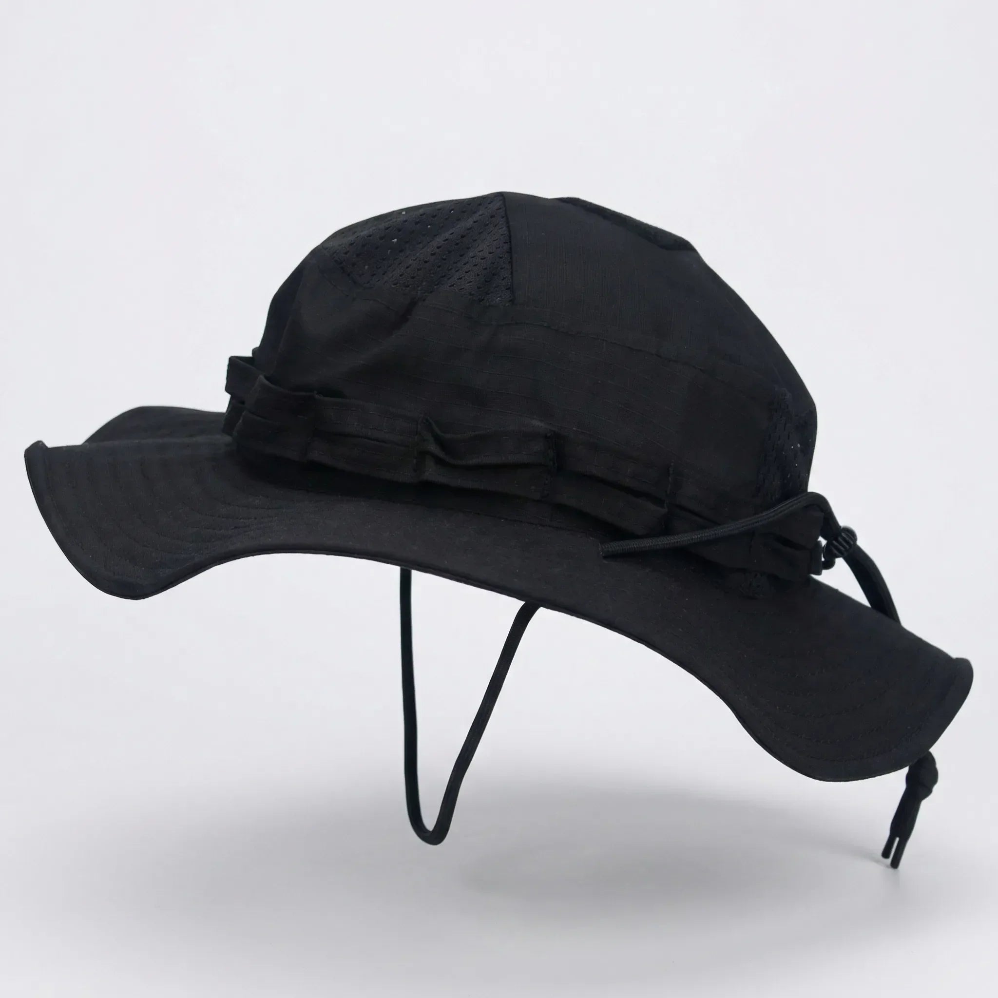 Taktischer Bucket-Hut breiter Rand Mesh-Belüftung Tarnmuster Outdoor