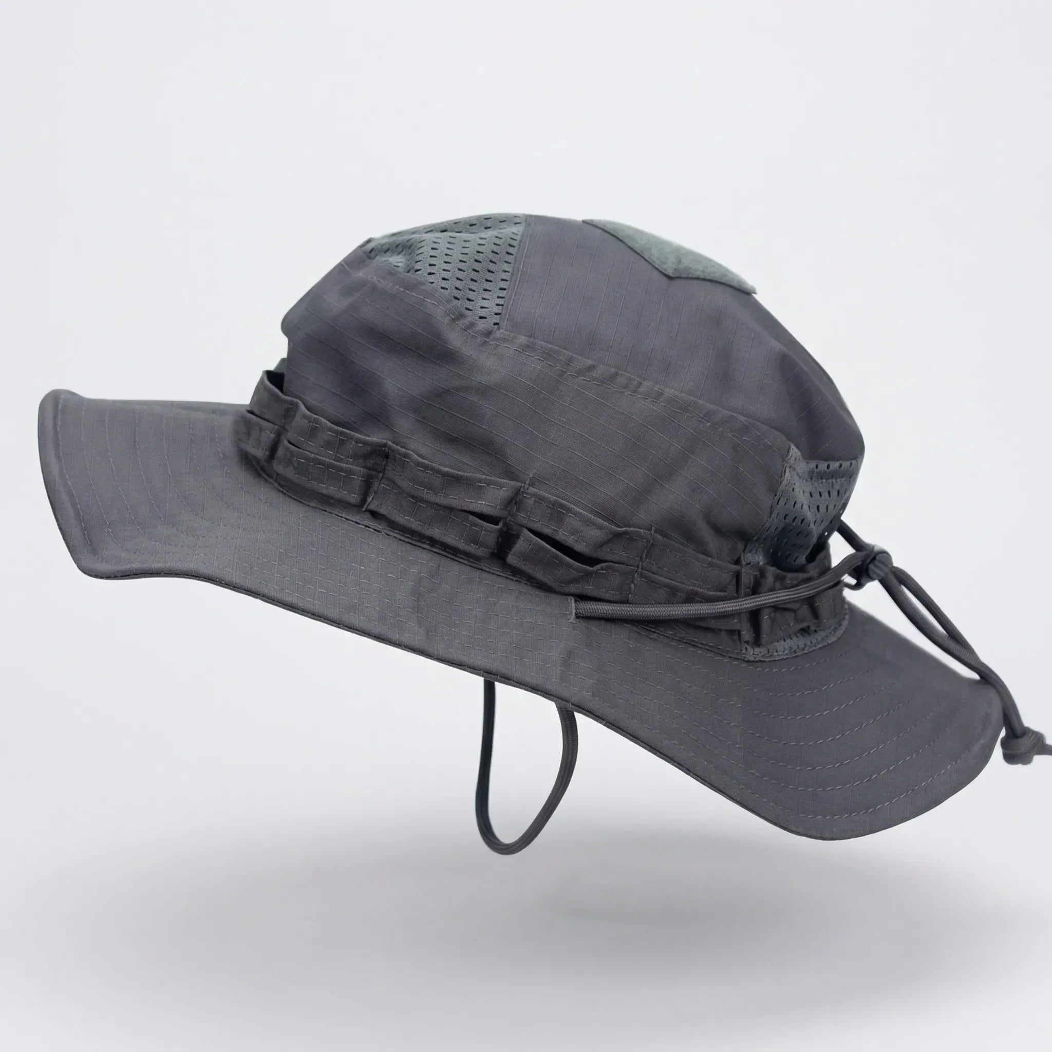 Taktischer Bucket-Hut breiter Rand Mesh-Belüftung Tarnmuster Outdoor