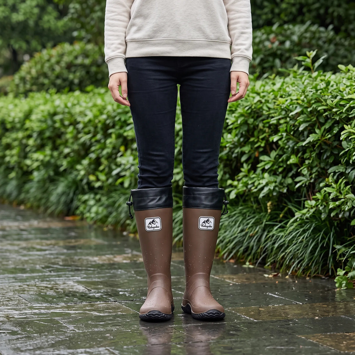 Nordspur | Tarvelo Hohe Regenstiefel Mit Kordelzug