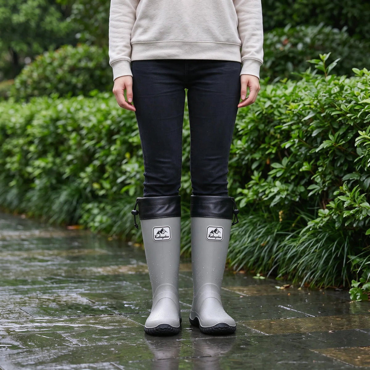 Nordspur | Tarvelo Hohe Regenstiefel Mit Kordelzug