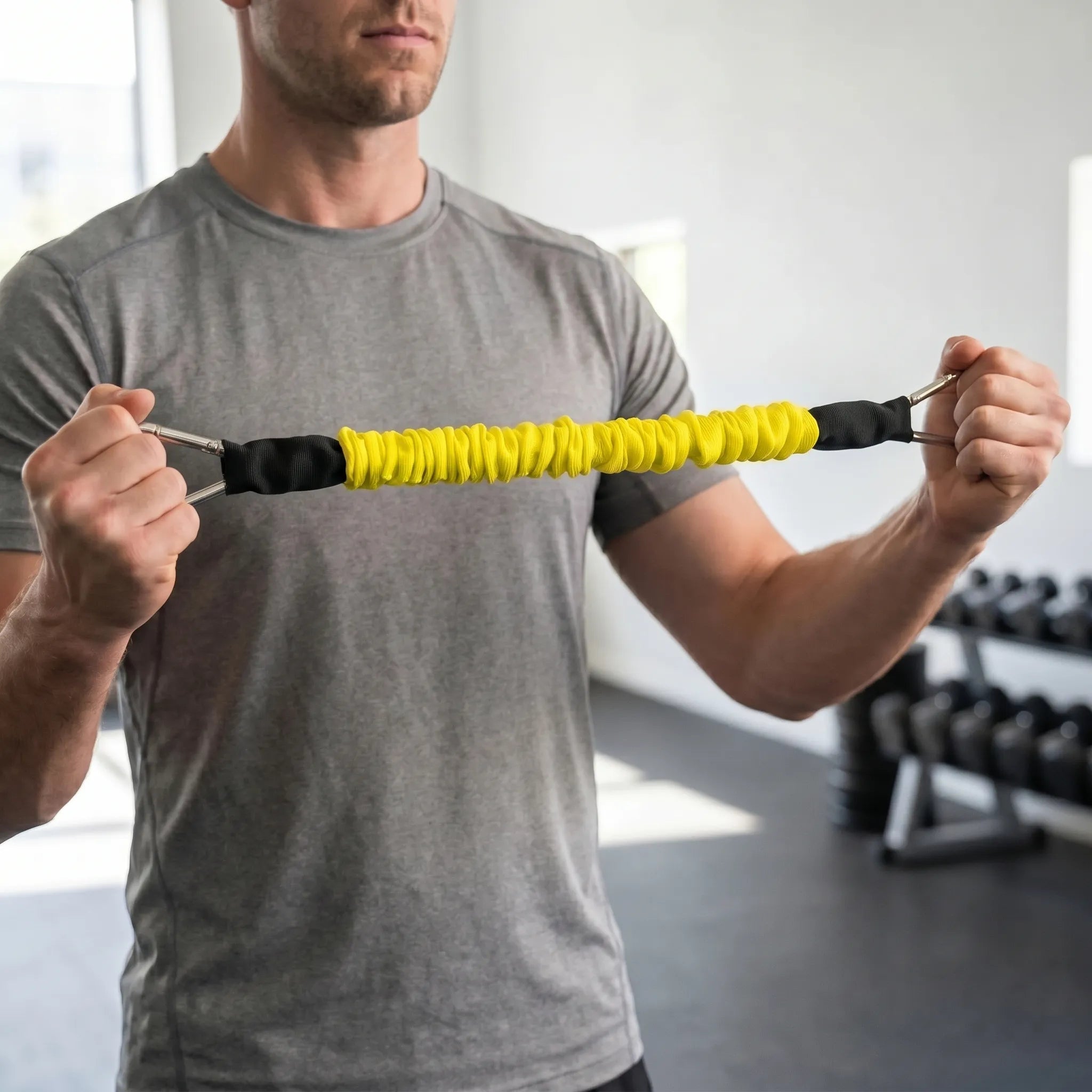 Widerstandsband mit Stoffbezug robuste Karabiner progressive Spannung