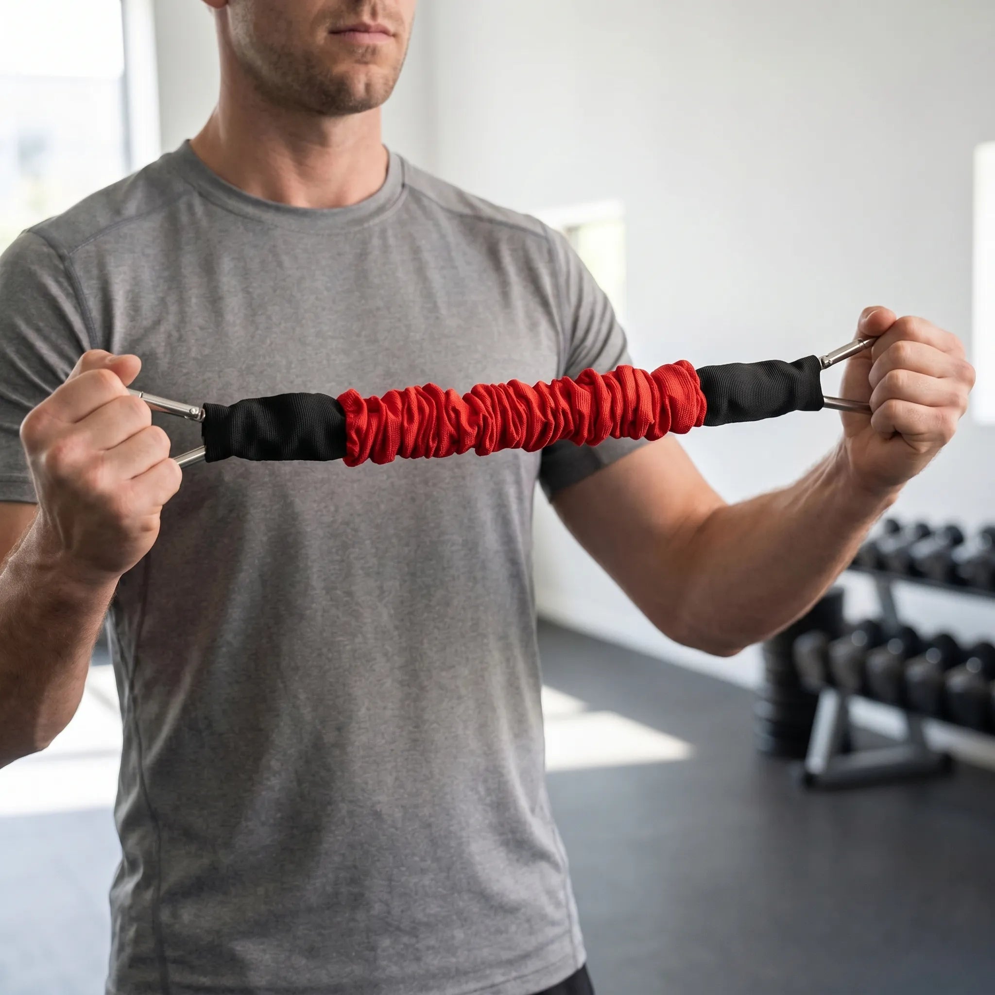 Widerstandsband mit Stoffbezug robuste Karabiner progressive Spannung