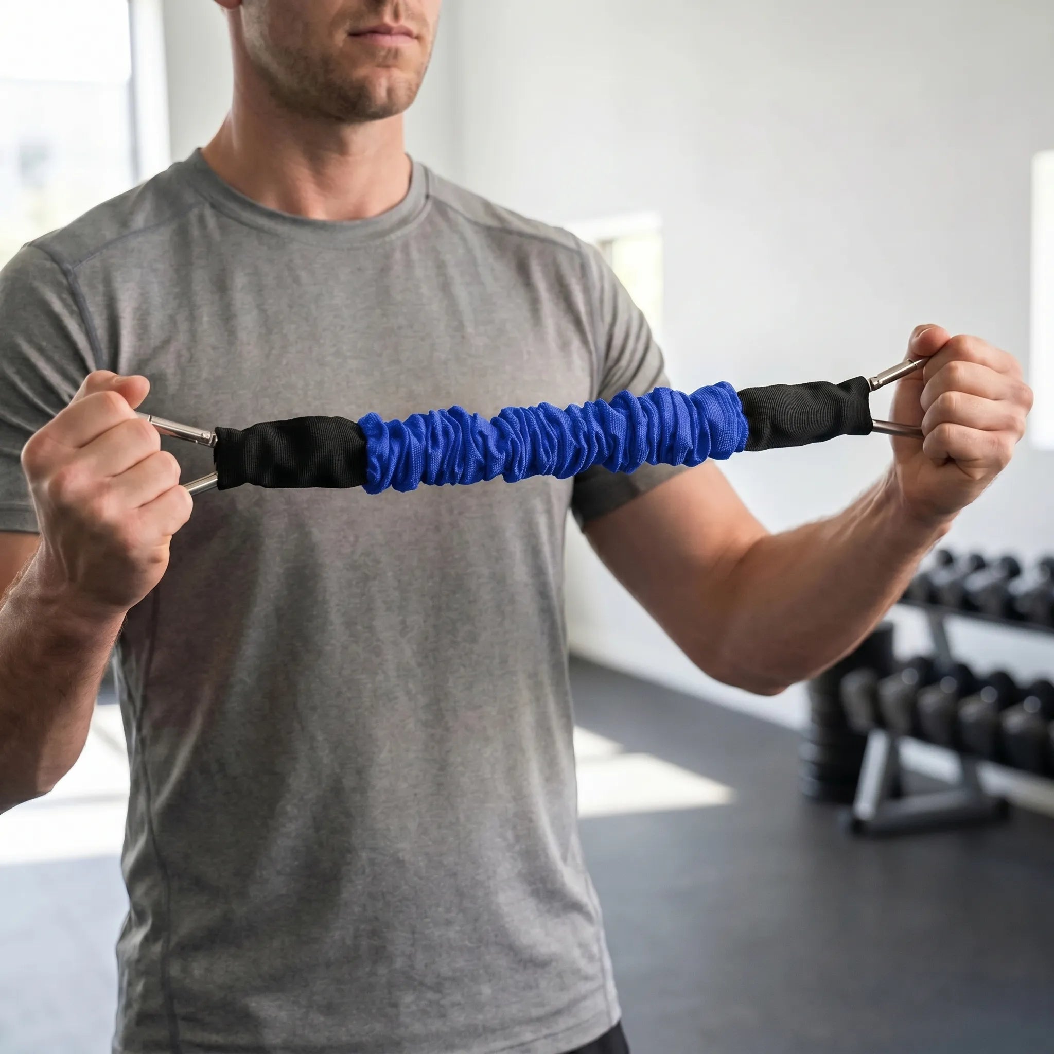 Widerstandsband mit Stoffbezug robuste Karabiner progressive Spannung