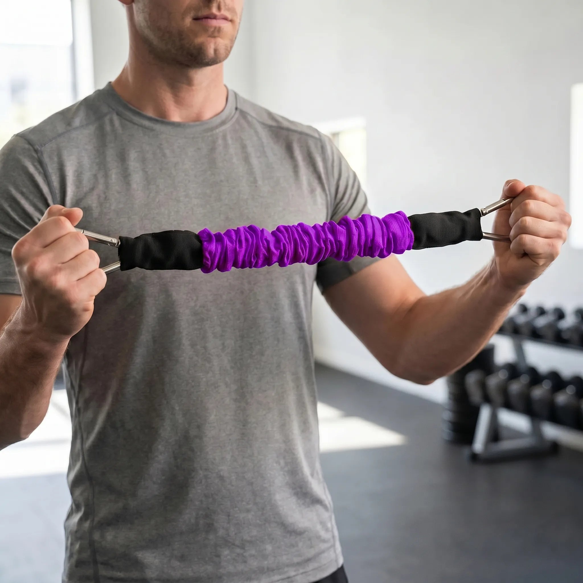 Widerstandsband mit Stoffbezug robuste Karabiner progressive Spannung