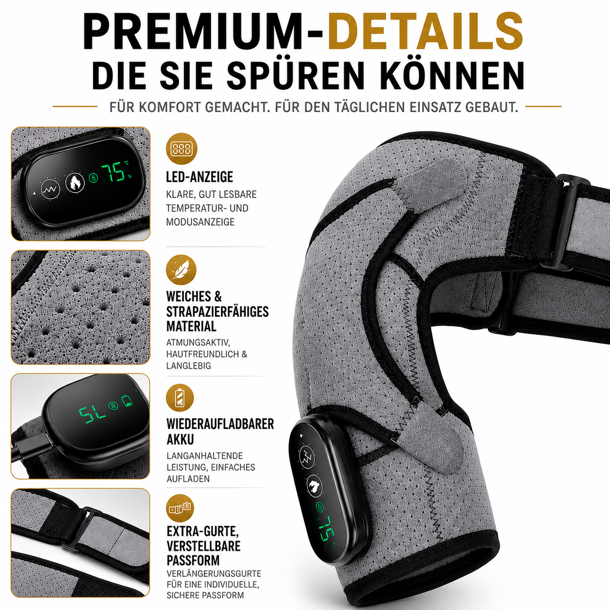 Nordspur | ThermaShould Elektrische beheizbare Schulterbandage