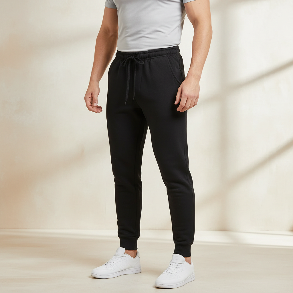 Herren-Jogginghosen warm atmungsaktiv Tapered-Schnitt